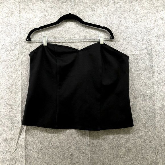 torrid Tops - NWT TORRID WOMENS RAYON NYLON  PONTE SWEETHEART TUBE TOP BLACK SIZE 2X 18-20